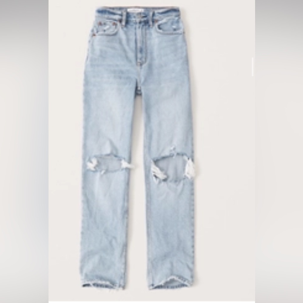 Abercrombie & Fitch High Rise Light Blue Jeans